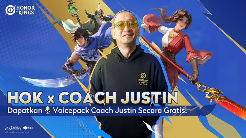 Coach Justin Kolaborasi dengan Honor of Kings, RIlis Voiceover Ikonik!