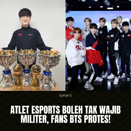 Player Esports Boleh Tidak Ikut Wajib Militer, Fans BTS Protes!