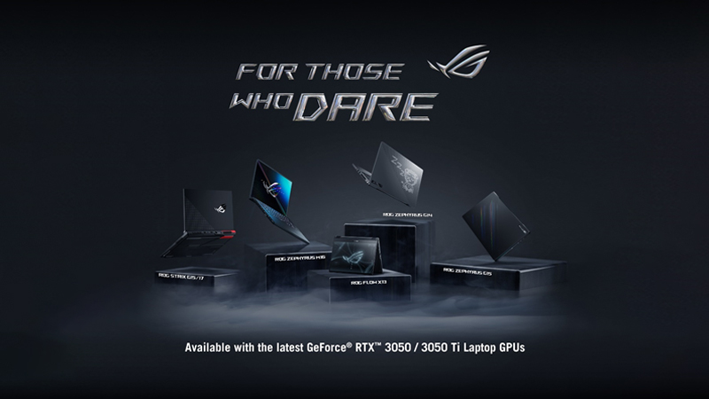 Jajaran Laptop ROG dan TUF Gaming dengan RTX 3050 dan RTX 3050Ti!