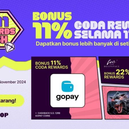 Codashop Hadirkan Promo 11.11 Rewards Rush, Dapatkan Reward Ganda di Hari Jomblo!