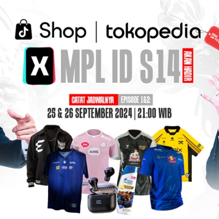 Tokopedia x MPL ID Hadirkan Diskon Sampai 90% untuk Seluruh Produk MPL ID & Tim!