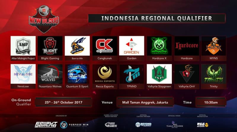 [LIVE NOW] Kualifikasi Tim Amatir DOTA 2 Indonesia Event New Blood Championship