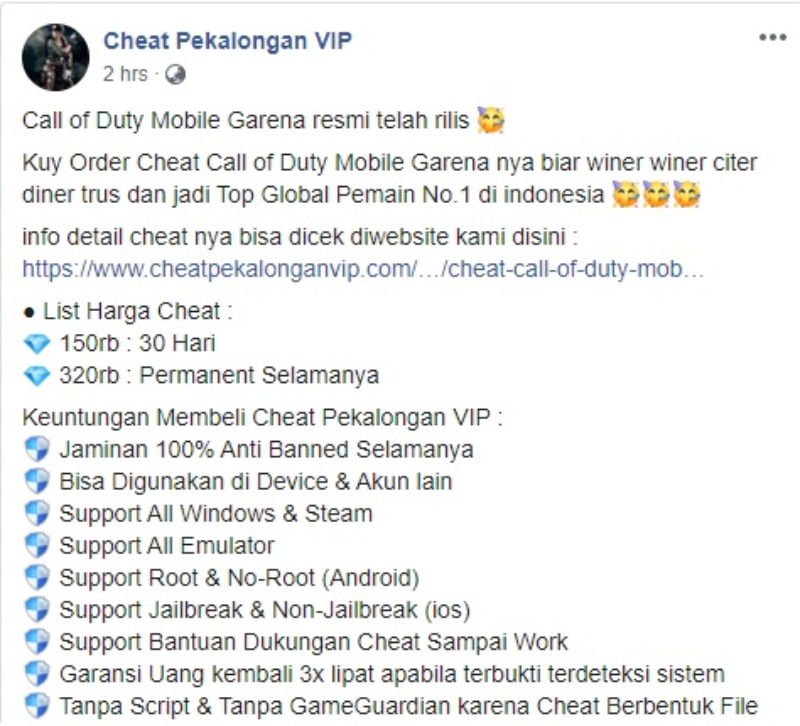Komunitas Call Of Duty Mobile Indonesia Codmobilecheat.Club ... - 